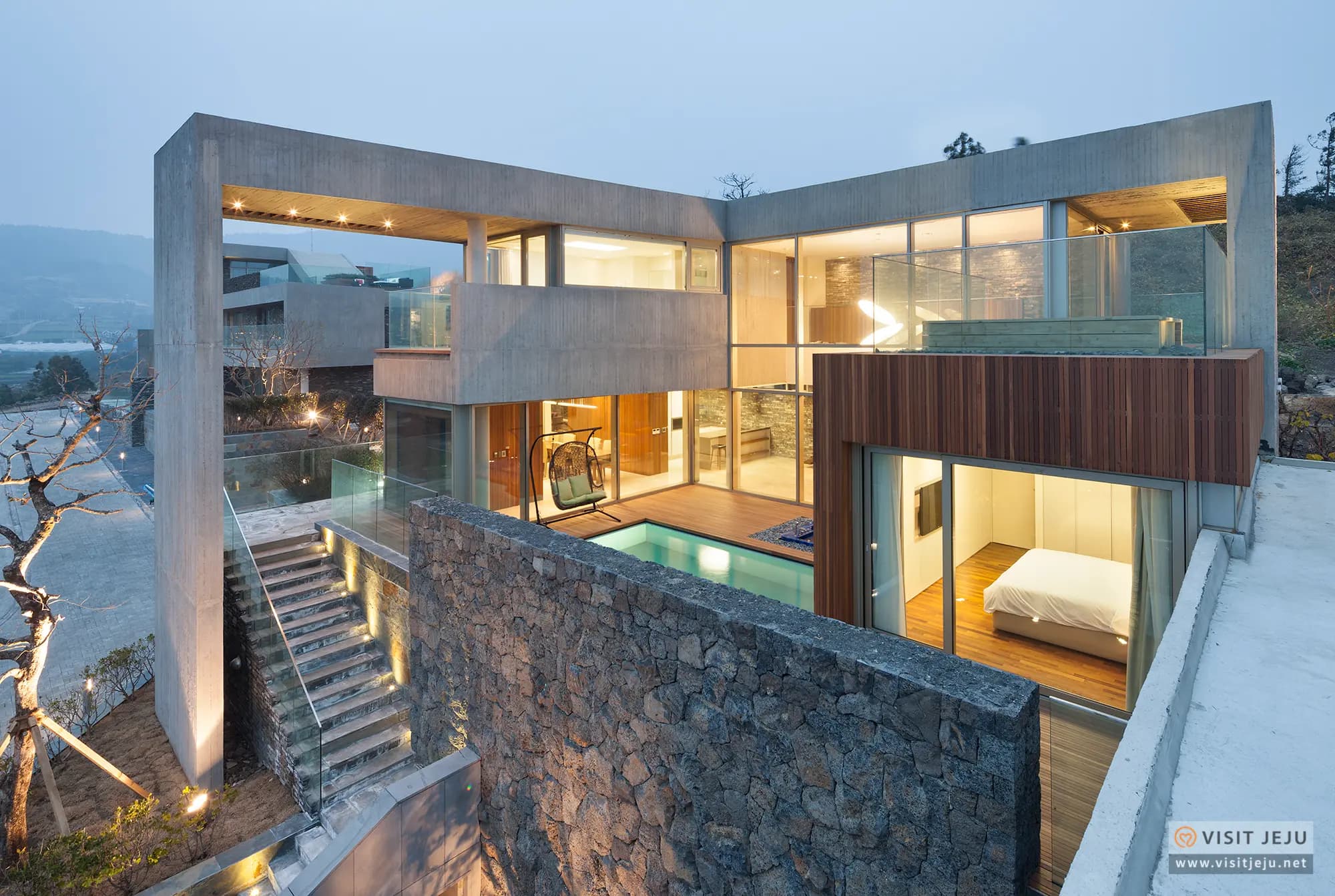 Jeju pensions and pool villas you can enjoy with your family