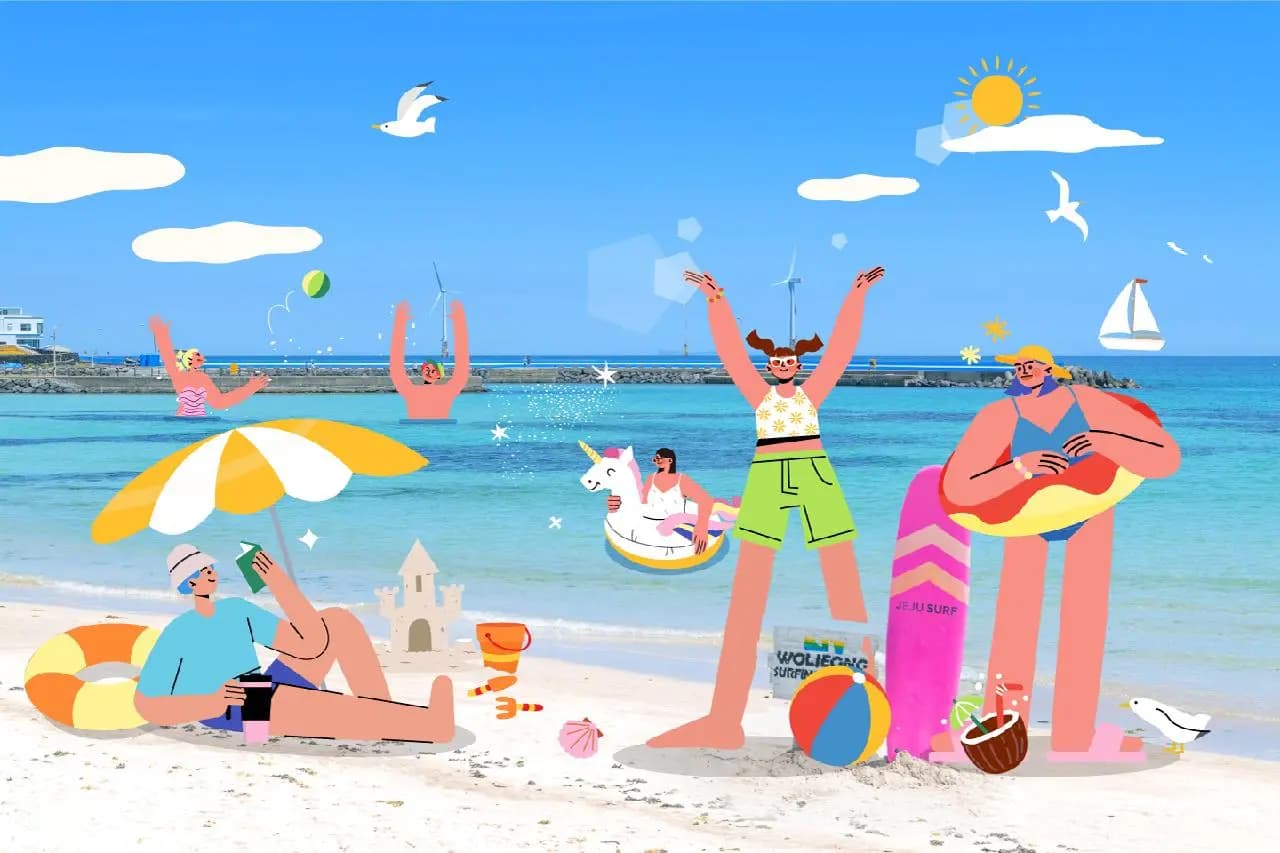 Let's head to Jeju's Beaches